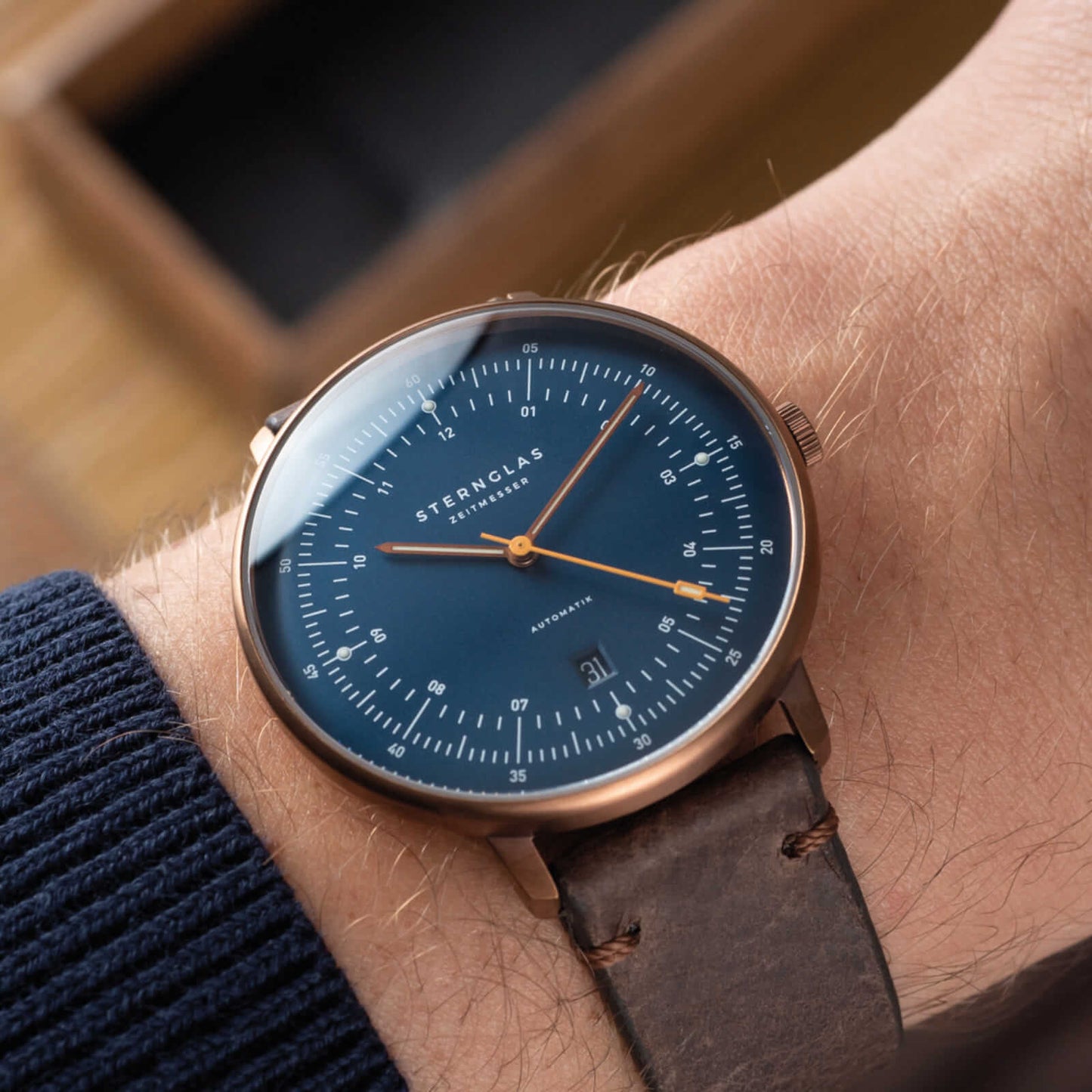 Hamburg Automatik darkblue bronze update