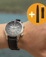 popup|Free rubber strap with every order|Each Merion comes with a high quality FKM rubber strap band.