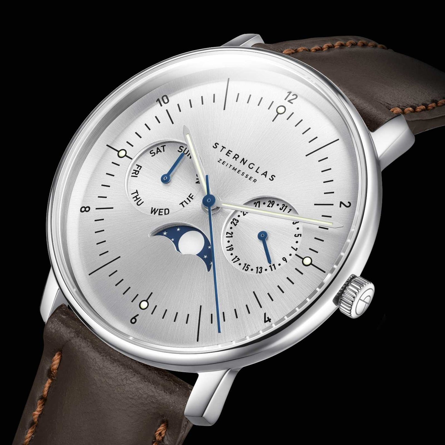 Naos Moonphase moon silver