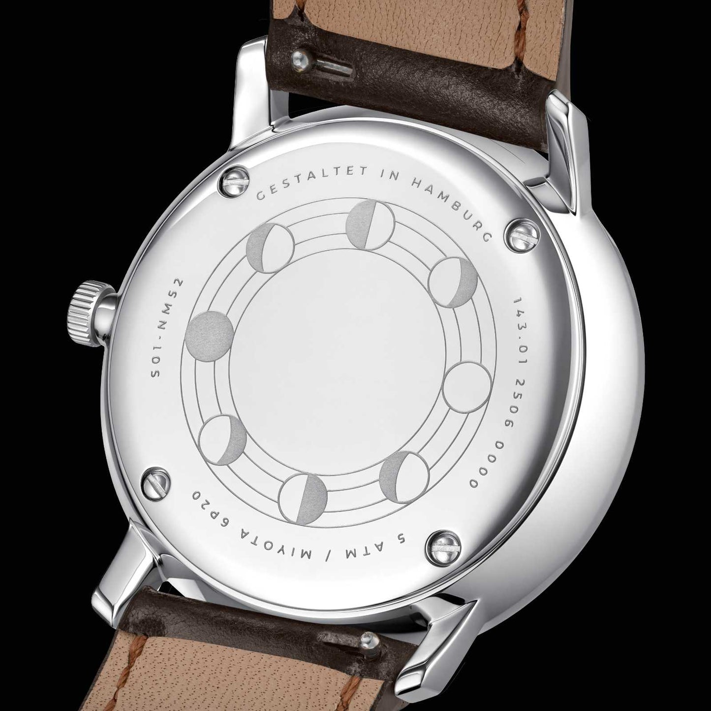 Naos Moonphase moon silver