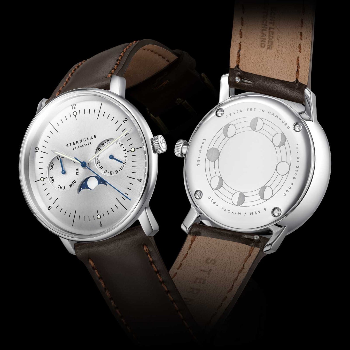 Naos Moonphase moon silver