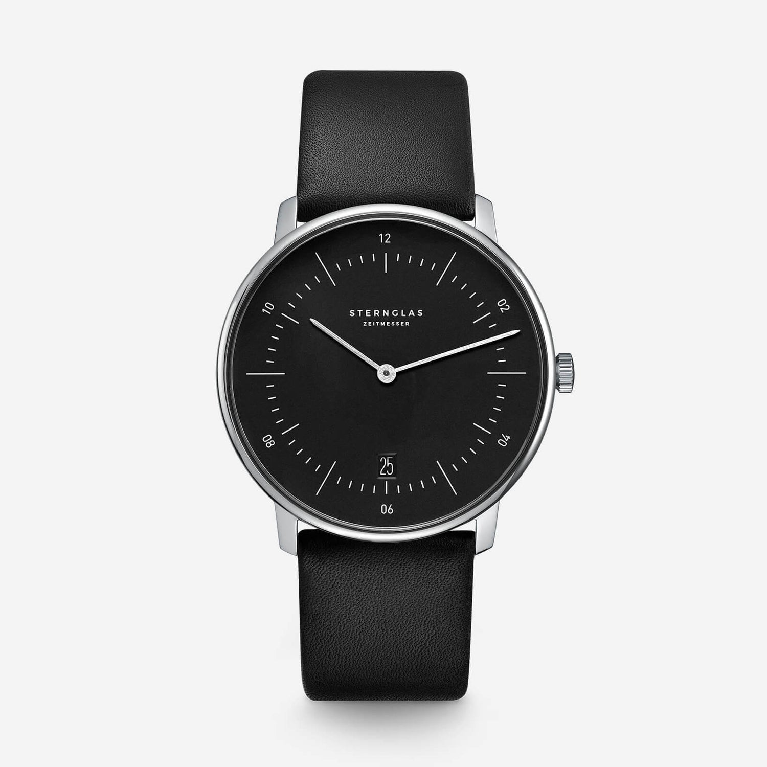 popup|Classic Bauhaus Design|Inspired by the Bauhaus movement of the 1920s, the dial is kept minimalistic and clear. "Form follows function" as they say.