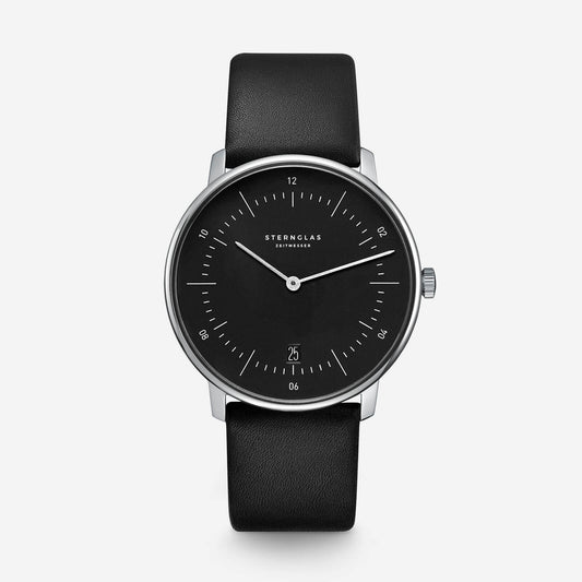popup|Classic Bauhaus Design|Inspired by the Bauhaus movement of the 1920s, the dial is kept minimalistic and clear. "Form follows function" as they say.