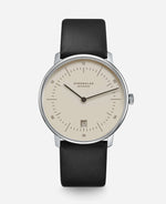 popup|Classic Bauhaus Design|Inspired by the Bauhaus movement of the 1920s, the dial is kept minimalistic and clear. "Form follows function" as they say.