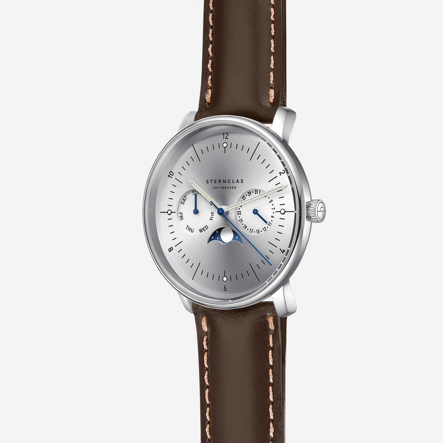 Naos Moonphase moon silver