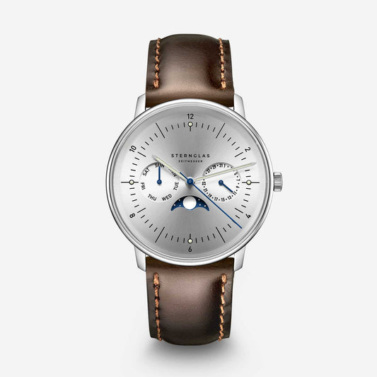 Naos Moonphase moon silver