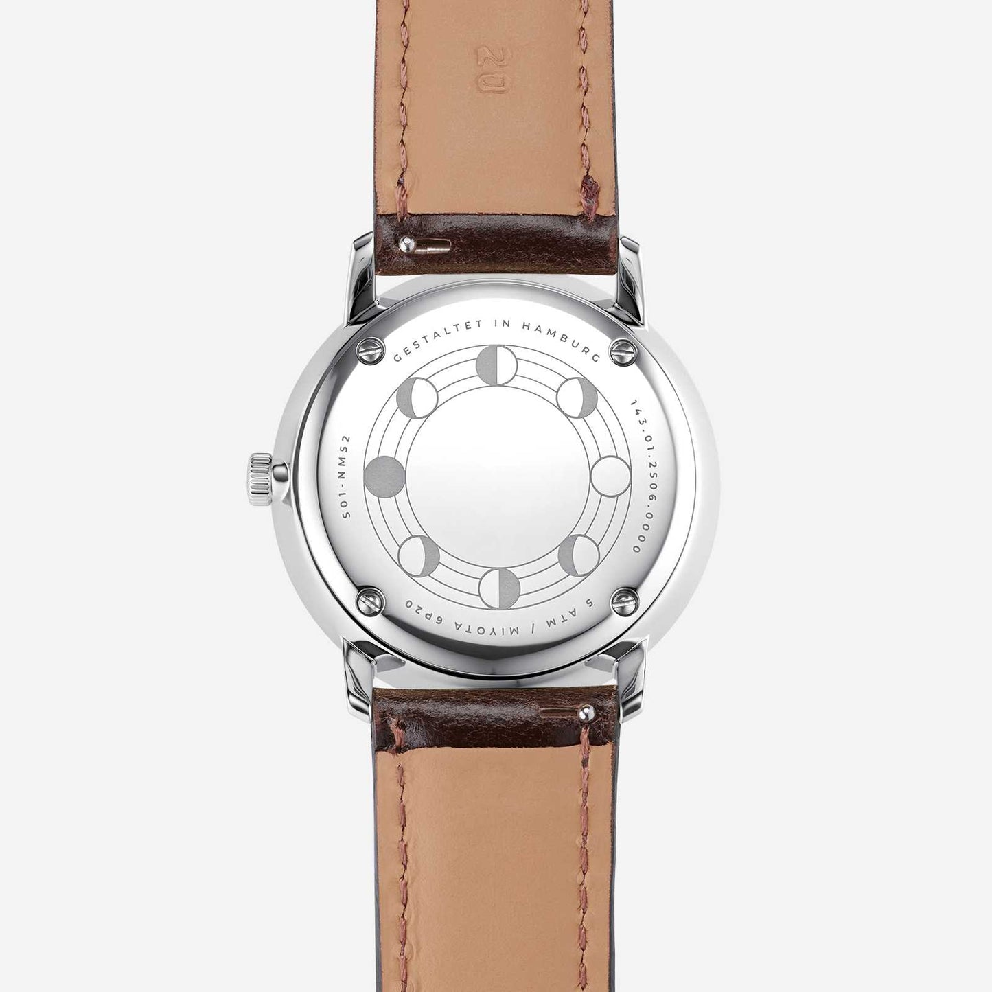 Naos Moonphase moon silver