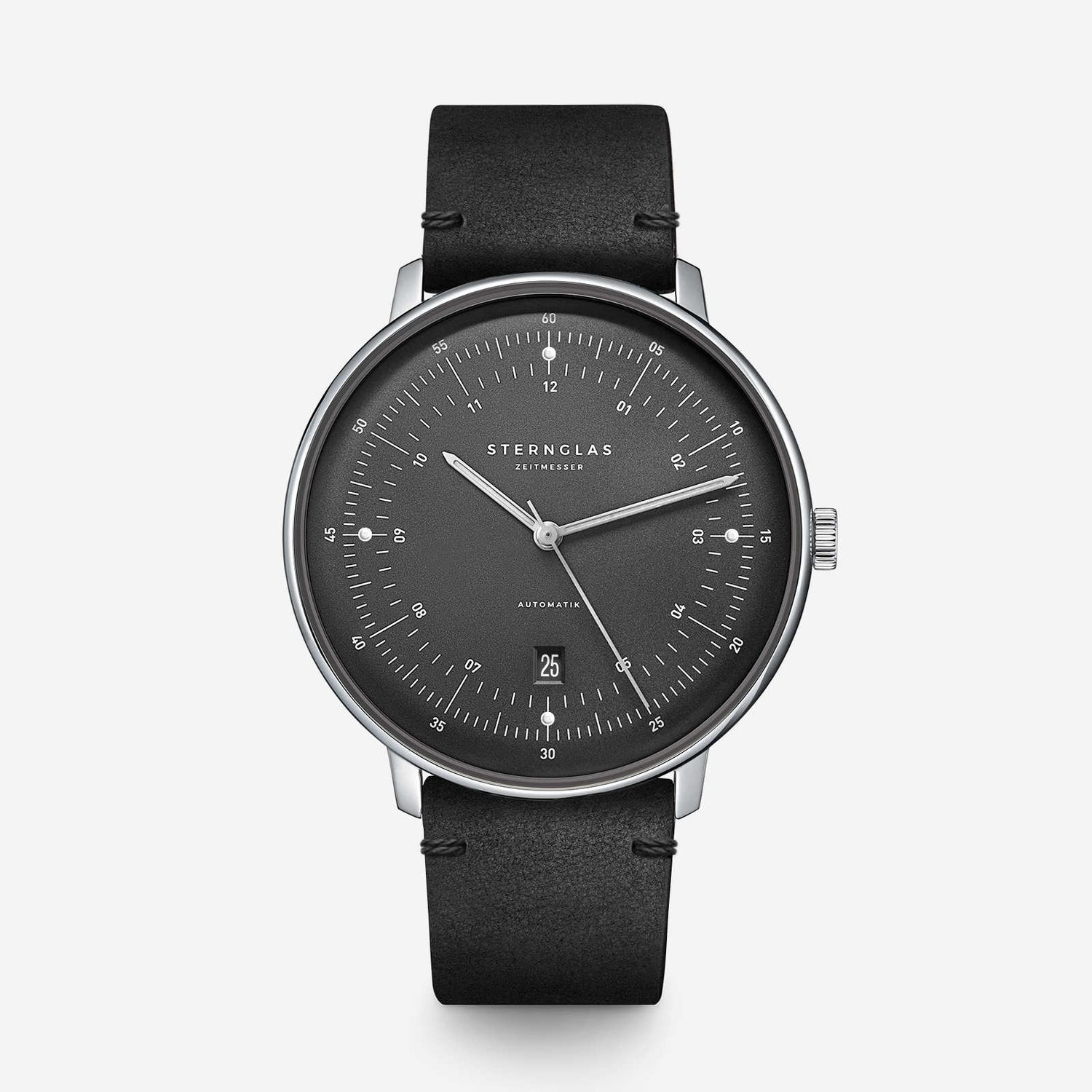 popup|A homage to the Hanseatic city|Inspired by measuring instruments from seafaring, the focus of the Hamburg Automatic is clearly on function.